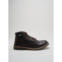 KICKERS - Bottines/Boots marron en cuir - Homme - Taille 41 - Modz