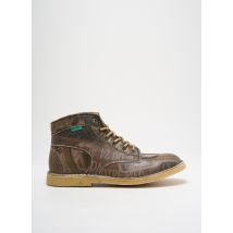 KICKERS - Bottines/Boots marron en cuir - Femme - Taille 41 - Modz