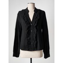 MARGOT - Chemisier noir en coton - Femme - Taille 38 - Modz