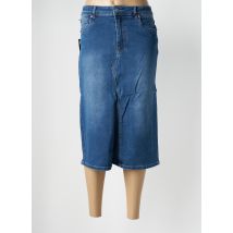 TOXIK3 - Jupe mi-longue bleu en coton - Femme - Taille 36 - Modz