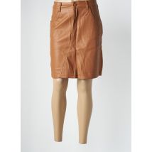 TOXIK3 - Jupe courte marron en polyurethane - Femme - Taille 42 - Modz