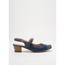 SWEET - Sandales/Nu pieds bleu en cuir - Femme - Taille 35 - Modz
