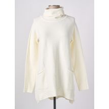 KALISSON - Pull col roulé beige en viscose - Femme - Taille 40 - Modz