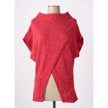 POISSONS BLANCS - Pull rouge en acrylique - Femme - Taille 40 - Modz