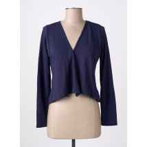 POISSONS BLANCS - Gilet manches longues bleu en viscose - Femme - Taille 40 - Modz