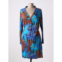 LA FIANCEE DU MEKONG - Robe mi-longue bleu en coton - Femme - Taille 44 - Modz