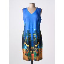 SMASHED LEMON - Robe mi-longue bleu en polyester - Femme - Taille 44 - Modz