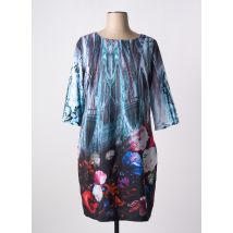 LINEA FRESCA - Robe mi-longue bleu en polyester - Femme - Taille 50 - Modz