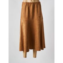 FA CONCEPT - Jupe longue marron en polyester - Femme - Taille 40 - Modz