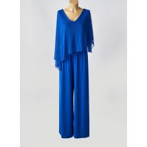 UNICA PLUS - Combi-pantalon bleu en polyester - Femme - Taille 40 - Modz