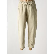 JOHANNA PARIS - Pantalon droit beige en coton - Femme - Taille 36 - Modz