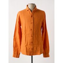 HARRIS WILSON - Chemise manches longues orange en lin - Homme - Taille M - Modz