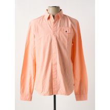 PETROL INDUSTRIES - Chemise manches longues orange en coton - Homme - Taille M - Modz