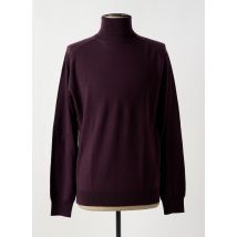 HARRIS WILSON - Pull col roulé violet en merinos - Homme - Taille XL - Modz