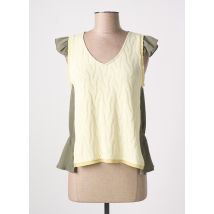 MIA SOANA - Blouse jaune en viscose - Femme - Taille 38 - Modz