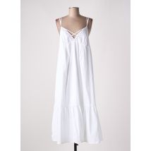 IKKS - Robe longue blanc en coton - Femme - Taille 40 - Modz