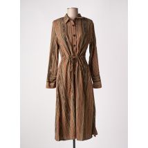 SKATÏE - Robe mi-longue marron en polyester - Femme - Taille 38 - Modz