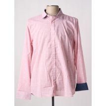 EDWEEN PEARSON - Chemise manches longues rose en coton - Homme - Taille XL - Modz