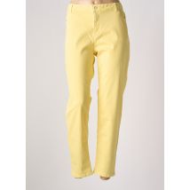 BURTON - Pantalon 7/8 jaune en coton - Femme - Taille 46 - Modz