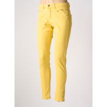ONE STEP - Jeans coupe slim jaune en coton - Femme - Taille 38 - Modz