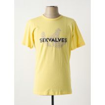 SIX VALVES - T-shirt jaune en coton - Homme - Taille M - Modz
