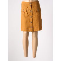CAROLL - Jupe courte marron en lin - Femme - Taille 44 - Modz