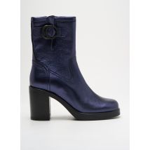MINKA DESIGN - Bottines/Boots bleu en cuir - Femme - Taille 40 - Modz