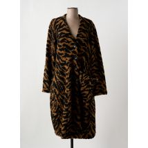 ALEMBIKA - Manteau long marron en acrylique - Femme - Taille 48 - Modz