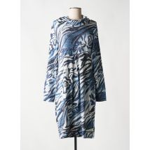DOLCEZZA - Robe mi-longue bleu en viscose - Femme - Taille 36 - Modz
