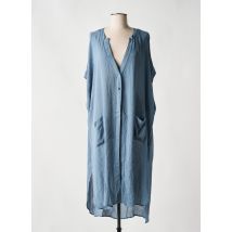 L'ATELIER D'ANNA - Veste casual bleu en polyester - Femme - Taille 42 - Modz