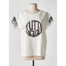 EIGHT - T-shirt beige en coton - Femme - Taille 38 - Modz