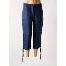 MALOKA - Pantacourt bleu en lin - Femme - Taille 40 - Modz