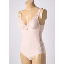 FRANCOISE SAGET - Body lingerie rose en polyamide - Femme - Taille 42 - Modz