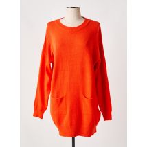 SOPHIA CURVY - Pull orange en viscose - Femme - Taille 42 - Modz