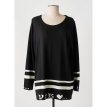 SOPHIA CURVY - Pull noir en acrylique - Femme - Taille 44 - Modz