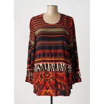 CHALOU - Blouse orange en viscose - Femme - Taille 60 - Modz