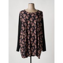 SOPHIA CURVY - Tunique manches longues noir en viscose - Femme - Taille 60 - Modz