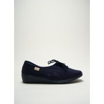 LUXAT - Chaussons/Pantoufles bleu en textile - Femme - Taille 42 - Modz