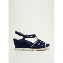 SPIFFY - Sandales/Nu pieds bleu en cuir - Femme - Taille 39 - Modz