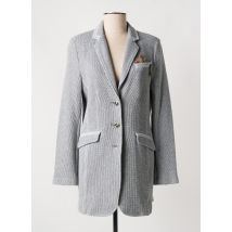 WHITE LABEL - Manteau long gris en coton - Femme - Taille 40 - Modz