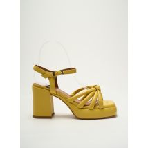 ANGEL ALARCON - Sandales/Nu pieds jaune en cuir - Femme - Taille 39 - Modz