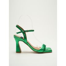 ANGEL ALARCON - Sandales/Nu pieds vert en cuir - Femme - Taille 35 - Modz