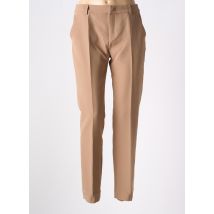 SIGNE NATURE - Pantalon chino marron en polyester - Femme - Taille 38 - Modz
