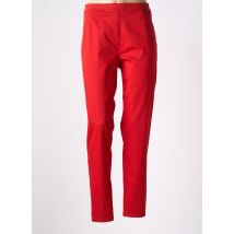 EAST DRIVE - Jegging rouge en coton - Femme - Taille 48 - Modz