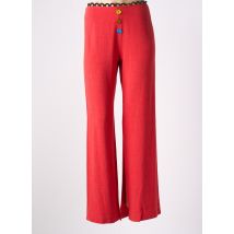 LOLESFILLES - Pantalon flare rouge en viscose - Femme - Taille 38 - Modz
