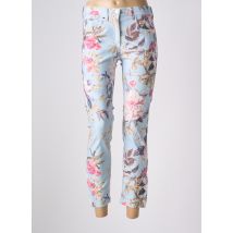ZERRES - Pantalon 7/8 bleu en coton - Femme - Taille 36 - Modz