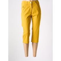 EAST DRIVE - Corsaire jaune en coton - Femme - Taille 44 - Modz