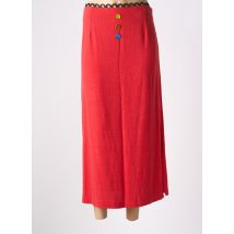 LOLESFILLES - Jupe longue rouge en viscose - Femme - Taille 40 - Modz