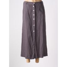 MAT DE MISAINE - Jupe longue gris en lin - Femme - Taille 40 - Modz