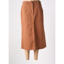 MAT DE MISAINE - Jupe longue marron en coton - Femme - Taille 42 - Modz